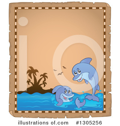 Royalty-Free (RF) Dolphin Clipart Illustration by visekart - Stock Sample #1305256