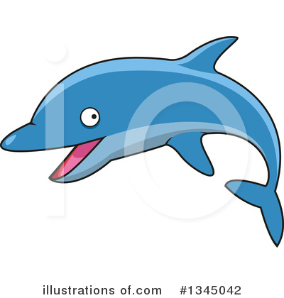Royalty-Free (RF) Dolphin Clipart Illustration by Vector Tradition SM - Stock Sample #1345042