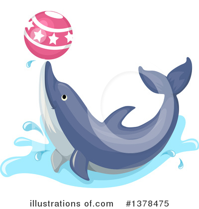 Royalty-Free (RF) Dolphin Clipart Illustration by BNP Design Studio - Stock Sample #1378475
