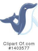 Dolphin Clipart #1403577 by Alex Bannykh