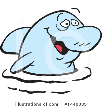 Royalty-Free (RF) Dolphin Clipart Illustration by Johnny Sajem - Stock Sample #1440035