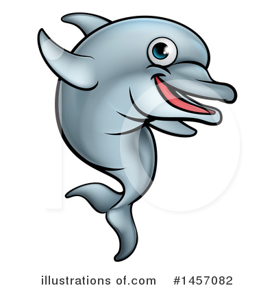 Royalty-Free (RF) Dolphin Clipart Illustration by AtStockIllustration - Stock Sample #1457082