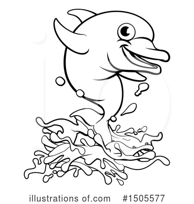 Royalty-Free (RF) Dolphin Clipart Illustration by AtStockIllustration - Stock Sample #1505577