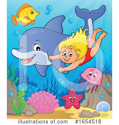 Royalty-Free (RF) Dolphin Clipart Illustration by visekart - Stock Sample #1654518