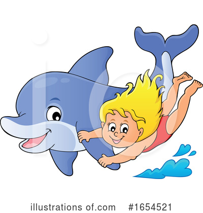 Royalty-Free (RF) Dolphin Clipart Illustration by visekart - Stock Sample #1654521