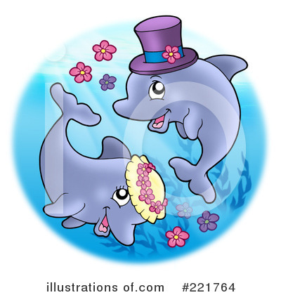 Royalty-Free (RF) Dolphin Clipart Illustration by visekart - Stock Sample #221764
