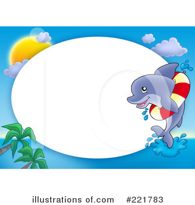 Royalty-Free (RF) Dolphin Clipart Illustration by visekart - Stock Sample #221783