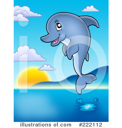 Royalty-Free (RF) Dolphin Clipart Illustration by visekart - Stock Sample #222112