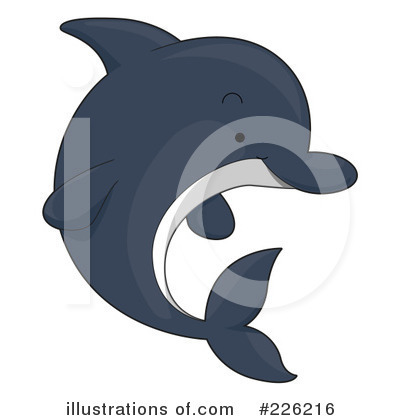Royalty-Free (RF) Dolphin Clipart Illustration by BNP Design Studio - Stock Sample #226216