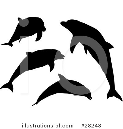 Royalty-Free (RF) Dolphin Clipart Illustration by KJ Pargeter - Stock Sample #28248