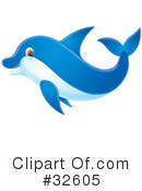 Dolphin Clipart #32605 by Alex Bannykh