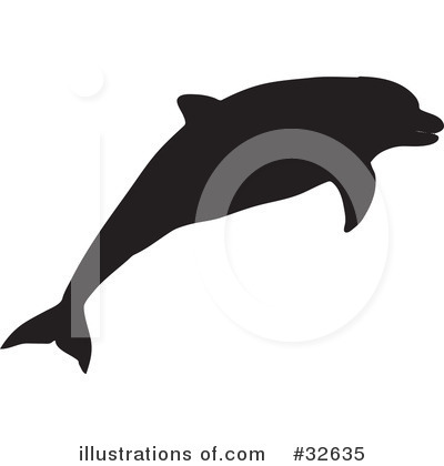 Royalty-Free (RF) Dolphin Clipart Illustration by KJ Pargeter - Stock Sample #32635