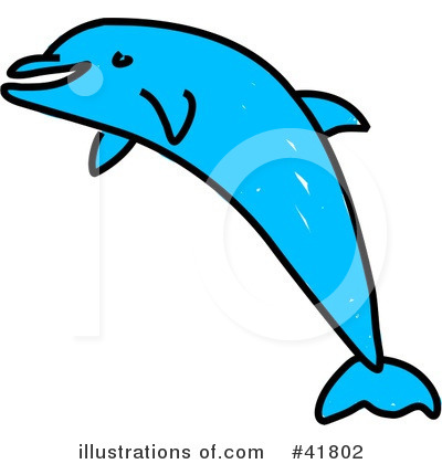 Royalty-Free (RF) Dolphin Clipart Illustration by Prawny - Stock Sample #41802