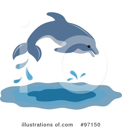 Royalty-Free (RF) Dolphin Clipart Illustration by Pams Clipart - Stock Sample #97150