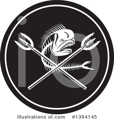 Fish Bones Clipart #1394145 by patrimonio