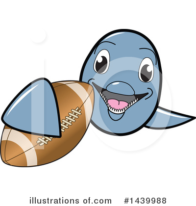 Royalty-Free (RF) Dolphin Mascot Clipart Illustration by Mascot Junction - Stock Sample #1439988