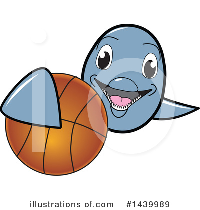 Royalty-Free (RF) Dolphin Mascot Clipart Illustration by Mascot Junction - Stock Sample #1439989