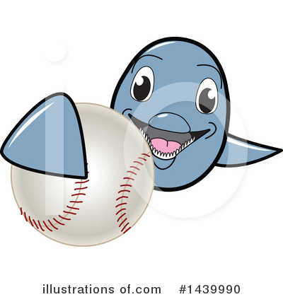 Royalty-Free (RF) Dolphin Mascot Clipart Illustration by Mascot Junction - Stock Sample #1439990