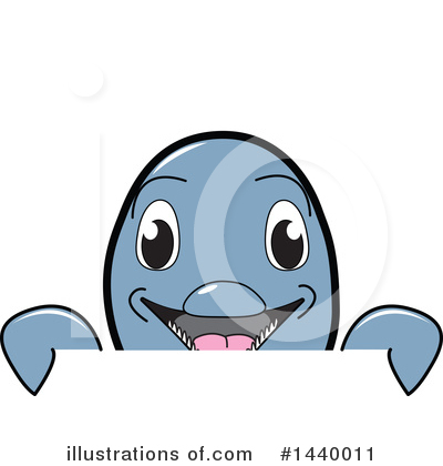 Royalty-Free (RF) Dolphin Mascot Clipart Illustration by Mascot Junction - Stock Sample #1440011