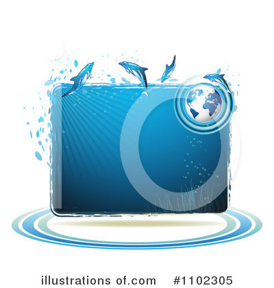 Royalty-Free (RF) Dolphins Clipart Illustration by merlinul - Stock Sample #1102305