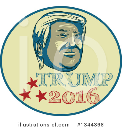 Royalty-Free (RF) Donald Trump Clipart Illustration by patrimonio - Stock Sample #1344368