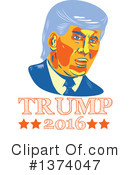 Donald Trump Clipart #1374047 by patrimonio