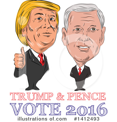 Royalty-Free (RF) Donald Trump Clipart Illustration by patrimonio - Stock Sample #1412493