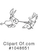 Donkey Clipart #1048651 by toonaday