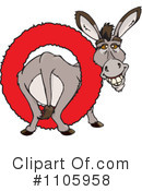 Donkey Clipart #1105958 by Dennis Holmes Designs
