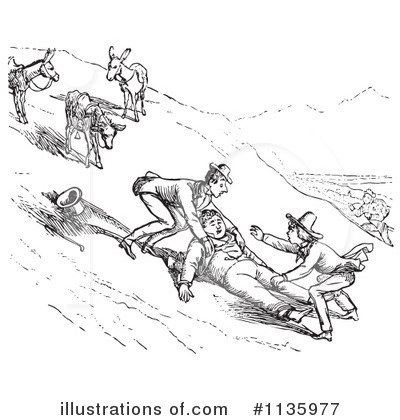 Royalty-Free (RF) Donkey Clipart Illustration by Picsburg - Stock Sample #1135977