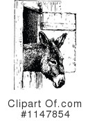 Donkey Clipart #1147854 by Prawny Vintage