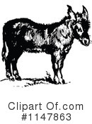 Donkey Clipart #1147863 by Prawny Vintage