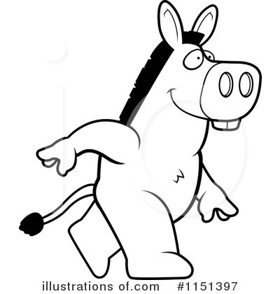 Royalty-Free (RF) Donkey Clipart Illustration by Cory Thoman - Stock Sample #1151397