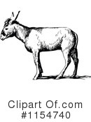 Donkey Clipart #1154740 by Prawny Vintage