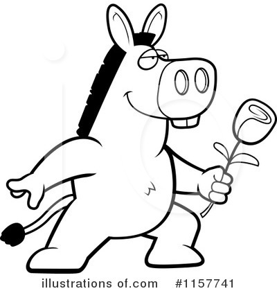 Royalty-Free (RF) Donkey Clipart Illustration by Cory Thoman - Stock Sample #1157741