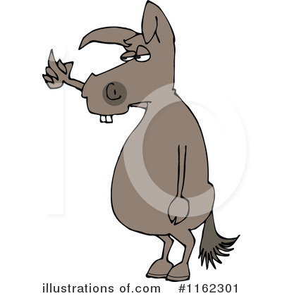 Royalty-Free (RF) Donkey Clipart Illustration by djart - Stock Sample #1162301