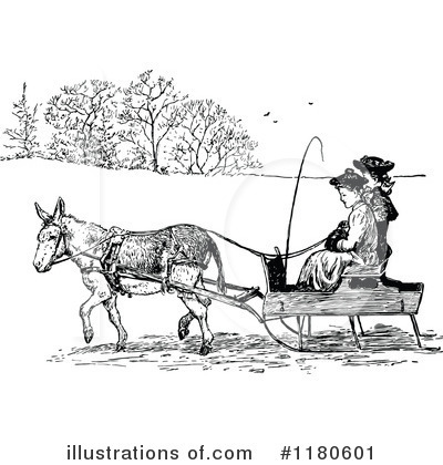 Royalty-Free (RF) Donkey Clipart Illustration by Prawny Vintage - Stock Sample #1180601
