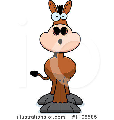 Royalty-Free (RF) Donkey Clipart Illustration by Cory Thoman - Stock Sample #1198585