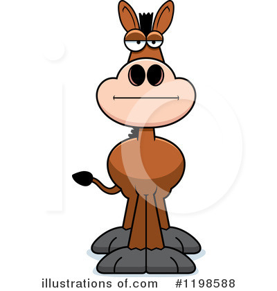 Donkey Clipart #1198588 by Cory Thoman