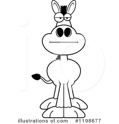Royalty-Free (RF) Donkey Clipart Illustration by Cory Thoman - Stock Sample #1198677