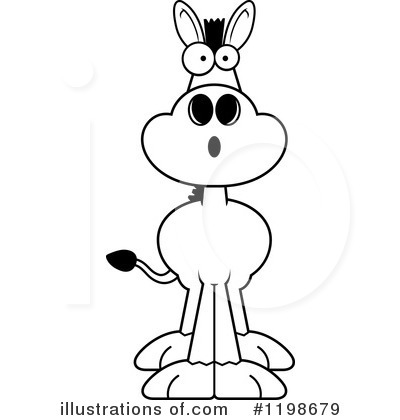 Royalty-Free (RF) Donkey Clipart Illustration by Cory Thoman - Stock Sample #1198679