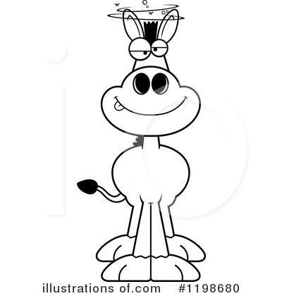 Royalty-Free (RF) Donkey Clipart Illustration by Cory Thoman - Stock Sample #1198680