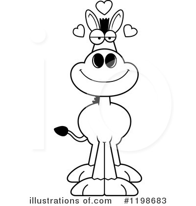 Royalty-Free (RF) Donkey Clipart Illustration by Cory Thoman - Stock Sample #1198683