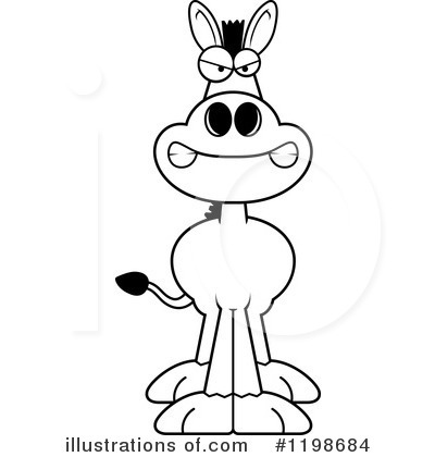 Royalty-Free (RF) Donkey Clipart Illustration by Cory Thoman - Stock Sample #1198684