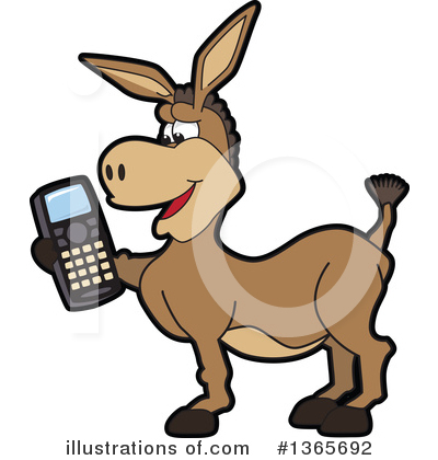 Donkey Clipart #1365692 by Mascot Junction