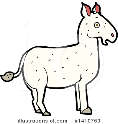 Royalty-Free (RF) Donkey Clipart Illustration by lineartestpilot - Stock Sample #1410769