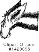 Donkey Clipart #1429096 by Prawny Vintage