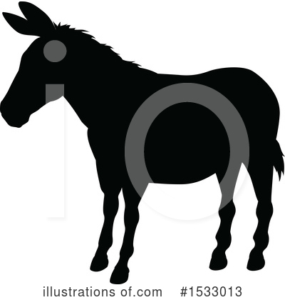 Royalty-Free (RF) Donkey Clipart Illustration by AtStockIllustration - Stock Sample #1533013
