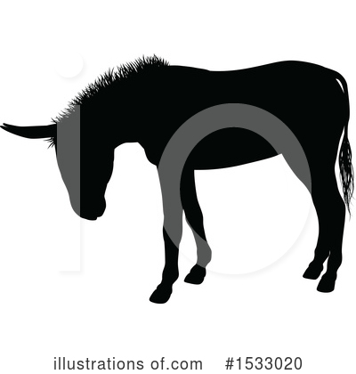 Royalty-Free (RF) Donkey Clipart Illustration by AtStockIllustration - Stock Sample #1533020