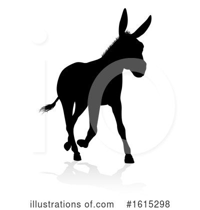 Royalty-Free (RF) Donkey Clipart Illustration by AtStockIllustration - Stock Sample #1615298